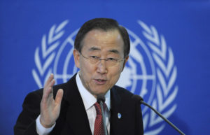 Alemanha, Berlim, Berlim,  04/02/2011. O secretário-geral da Organização das Nações Unidas (ONU) Ban Ki-moon, discursa sobre "As Nações Unidas no mundp moderno" na universidade Humboldt em Berlim, Alemanha.   - Crédito:STEFFI LOOS/ASSOCIATED PRESS/AE/Codigo imagem:95807