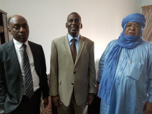 l'Honorable assarahid n'barkawane et Adam Thiam Journaliste Conseiller à la Communication de l'ex-chef d'Etat du Mali Dioucounda Traoré